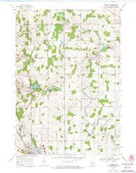 Franklin Wisconsin Historical topographic map, 1:24000 scale, 7.5 X 7.5 Minute, Year 1954