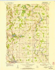 Franklin Wisconsin Historical topographic map, 1:24000 scale, 7.5 X 7.5 Minute, Year 1954