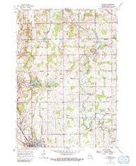 Franklin Wisconsin Historical topographic map, 1:24000 scale, 7.5 X 7.5 Minute, Year 1954