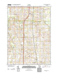 Franksville Wisconsin Historical topographic map, 1:24000 scale, 7.5 X 7.5 Minute, Year 2013