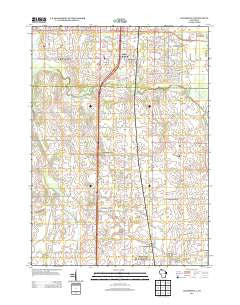 Franksville Wisconsin Historical topographic map, 1:24000 scale, 7.5 X 7.5 Minute, Year 2013