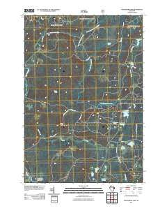 Fredenberg Lake Wisconsin Historical topographic map, 1:24000 scale, 7.5 X 7.5 Minute, Year 2011