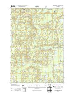 Fredenberg Lake Wisconsin Historical topographic map, 1:24000 scale, 7.5 X 7.5 Minute, Year 2013