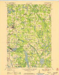 Frederic Wisconsin Historical topographic map, 1:48000 scale, 15 X 15 Minute, Year 1951