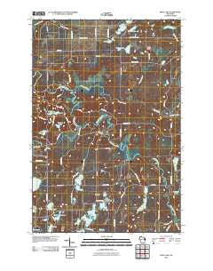 Frog Lake Wisconsin Historical topographic map, 1:24000 scale, 7.5 X 7.5 Minute, Year 2010