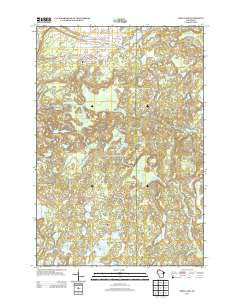 Frog Lake Wisconsin Historical topographic map, 1:24000 scale, 7.5 X 7.5 Minute, Year 2013