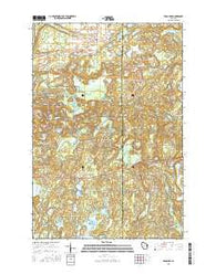 Frog Lake Wisconsin Current topographic map, 1:24000 scale, 7.5 X 7.5 Minute, Year 2015