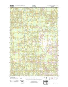 Fromm Lookout Tower Wisconsin Historical topographic map, 1:24000 scale, 7.5 X 7.5 Minute, Year 2013
