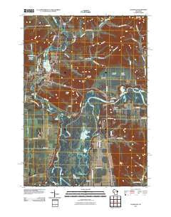 Galesville Wisconsin Historical topographic map, 1:24000 scale, 7.5 X 7.5 Minute, Year 2010
