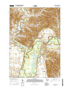 Galesville Wisconsin Current topographic map, 1:24000 scale, 7.5 X 7.5 Minute, Year 2015