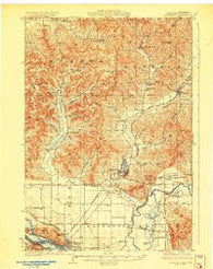 Galesville Wisconsin Historical topographic map, 1:62500 scale, 15 X 15 Minute, Year 1929