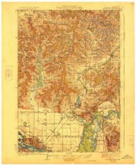 Galesville Wisconsin Historical topographic map, 1:62500 scale, 15 X 15 Minute, Year 1929