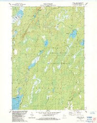 Gates Lake Wisconsin Historical topographic map, 1:24000 scale, 7.5 X 7.5 Minute, Year 1984