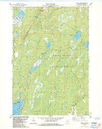 Gates Lake Wisconsin Historical topographic map, 1:24000 scale, 7.5 X 7.5 Minute, Year 1984