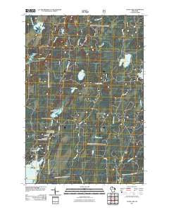 Gates Lake Wisconsin Historical topographic map, 1:24000 scale, 7.5 X 7.5 Minute, Year 2011