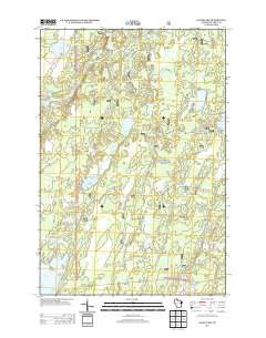 Gates Lake Wisconsin Historical topographic map, 1:24000 scale, 7.5 X 7.5 Minute, Year 2013