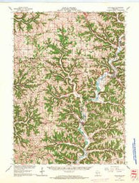 Gays Mills Wisconsin Historical topographic map, 1:62500 scale, 15 X 15 Minute, Year 1966