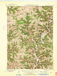 Gays Mills Wisconsin Historical topographic map, 1:62500 scale, 15 X 15 Minute, Year 1924