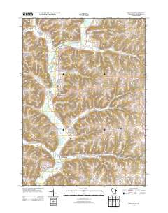 Gays Mills Wisconsin Historical topographic map, 1:24000 scale, 7.5 X 7.5 Minute, Year 2013