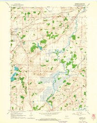 Genesee Wisconsin Historical topographic map, 1:24000 scale, 7.5 X 7.5 Minute, Year 1960
