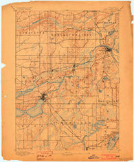 Geneva Wisconsin Historical topographic map, 1:62500 scale, 15 X 15 Minute, Year 1893