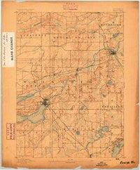 Geneva Wisconsin Historical topographic map, 1:62500 scale, 15 X 15 Minute, Year 1893