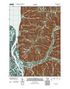 Genoa Wisconsin Historical topographic map, 1:24000 scale, 7.5 X 7.5 Minute, Year 2010