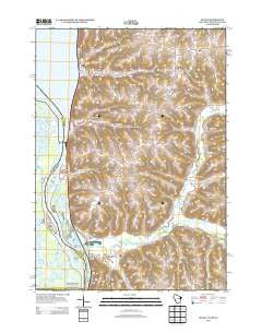 Genoa Wisconsin Historical topographic map, 1:24000 scale, 7.5 X 7.5 Minute, Year 2013