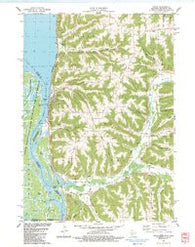 Genoa Wisconsin Historical topographic map, 1:24000 scale, 7.5 X 7.5 Minute, Year 1983