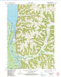 Genoa Wisconsin Historical topographic map, 1:24000 scale, 7.5 X 7.5 Minute, Year 1983
