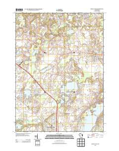 Genoa City Wisconsin Historical topographic map, 1:24000 scale, 7.5 X 7.5 Minute, Year 2013