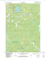 George Lake Wisconsin Historical topographic map, 1:24000 scale, 7.5 X 7.5 Minute, Year 1982