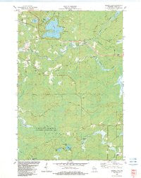 George Lake Wisconsin Historical topographic map, 1:24000 scale, 7.5 X 7.5 Minute, Year 1982