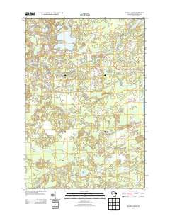George Lake Wisconsin Historical topographic map, 1:24000 scale, 7.5 X 7.5 Minute, Year 2013