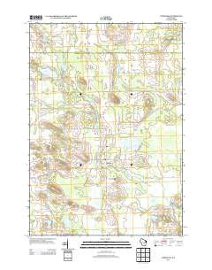 Germania Wisconsin Historical topographic map, 1:24000 scale, 7.5 X 7.5 Minute, Year 2013