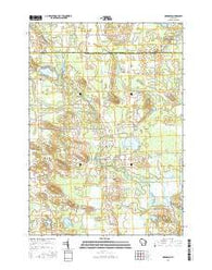 Germania Wisconsin Current topographic map, 1:24000 scale, 7.5 X 7.5 Minute, Year 2016