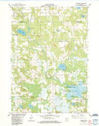 Germania Wisconsin Historical topographic map, 1:24000 scale, 7.5 X 7.5 Minute, Year 1984