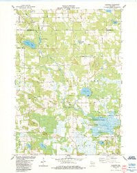 Germania Wisconsin Historical topographic map, 1:24000 scale, 7.5 X 7.5 Minute, Year 1984