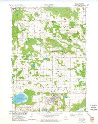 Gillett Wisconsin Historical topographic map, 1:24000 scale, 7.5 X 7.5 Minute, Year 1974