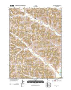 Gillingham Wisconsin Historical topographic map, 1:24000 scale, 7.5 X 7.5 Minute, Year 2013