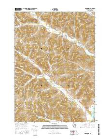 Gillingham Wisconsin Current topographic map, 1:24000 scale, 7.5 X 7.5 Minute, Year 2016