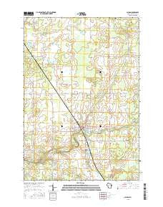 Gilman Wisconsin Current topographic map, 1:24000 scale, 7.5 X 7.5 Minute, Year 2015