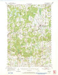 Gilman Wisconsin Historical topographic map, 1:62500 scale, 15 X 15 Minute, Year 1951