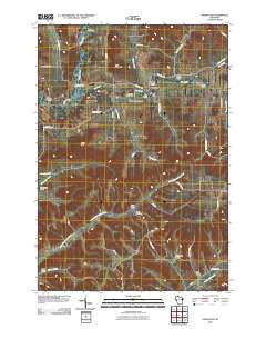 Gilmanton Wisconsin Historical topographic map, 1:24000 scale, 7.5 X 7.5 Minute, Year 2010
