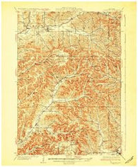 Gilmanton Wisconsin Historical topographic map, 1:62500 scale, 15 X 15 Minute, Year 1932