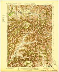 Gilmanton Wisconsin Historical topographic map, 1:62500 scale, 15 X 15 Minute, Year 1932