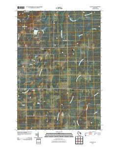 Gleason Wisconsin Historical topographic map, 1:24000 scale, 7.5 X 7.5 Minute, Year 2010