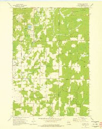Gleason Wisconsin Historical topographic map, 1:24000 scale, 7.5 X 7.5 Minute, Year 1973