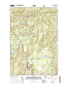 Glidden Wisconsin Current topographic map, 1:24000 scale, 7.5 X 7.5 Minute, Year 2015