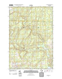 Goodman Wisconsin Historical topographic map, 1:24000 scale, 7.5 X 7.5 Minute, Year 2013
